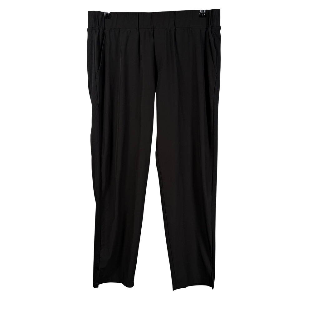 Quince Performance‎ Tech Ankle Commuter Pants Black Pull On Stretch Womens L